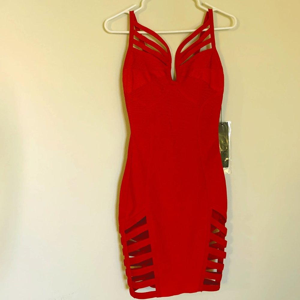 Woe Couture - Sweetheart Bandage Dress - Size: S